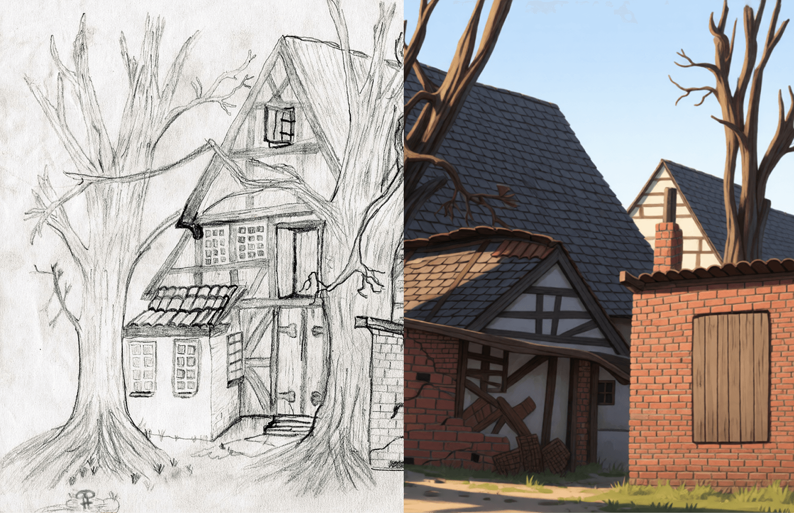 Turn a Drawing into a Finished Image with AI (Sketch-to-Art Guide)