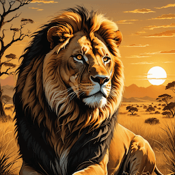 Digital AI artwork - Mobile art creation example