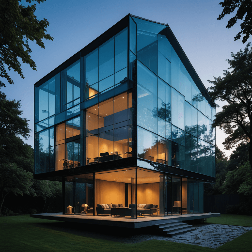 AI-generated contemporary architecture art - Modern building design by Sinaï mobile app