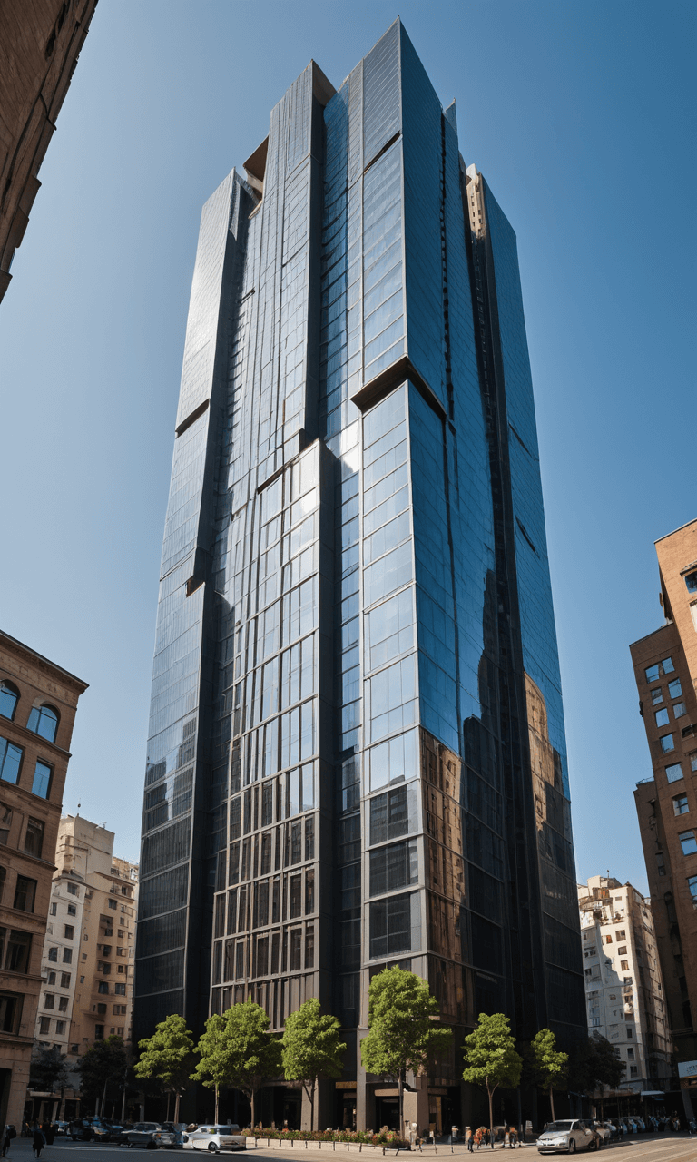 AI art mobile app architectural visualization - Beautiful building design created with Sinaï