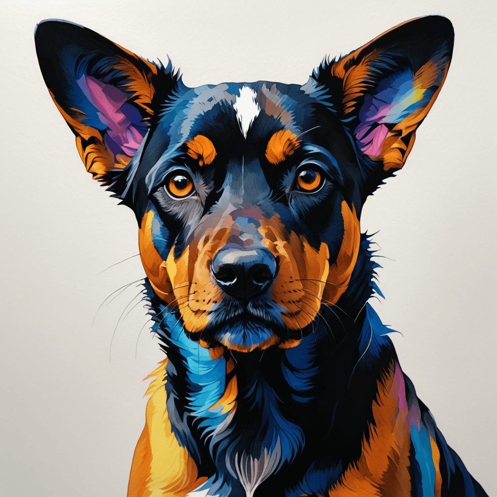 AI art mobile app cute pet - Sweet dog illustration by Sinaï