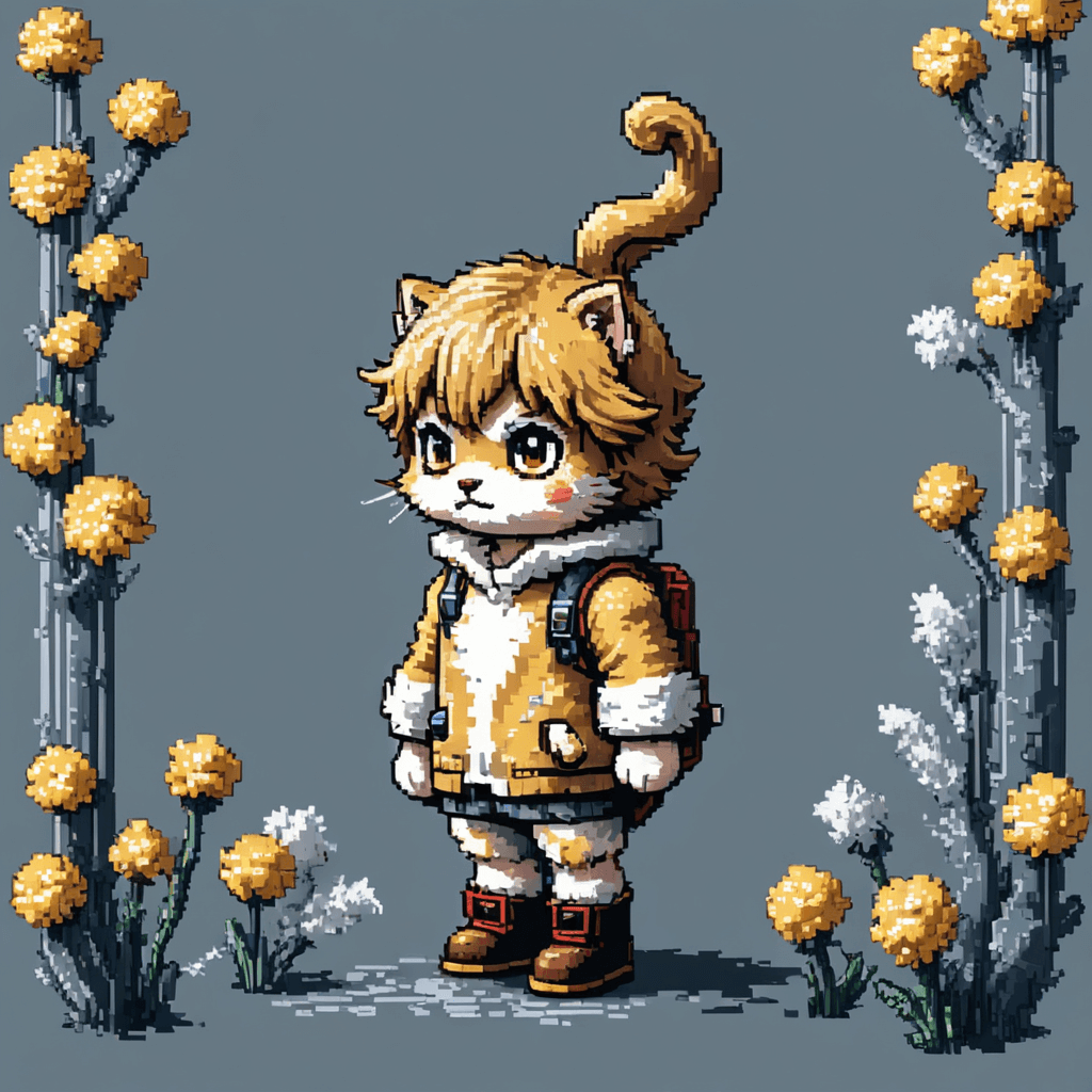 Custom AI cute kitten illustration - Adorable cat artwork by Sinaï app