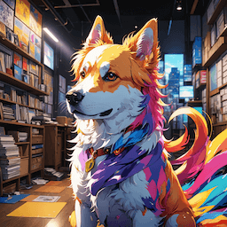 Cute AI artwork - Mobile art creation sample