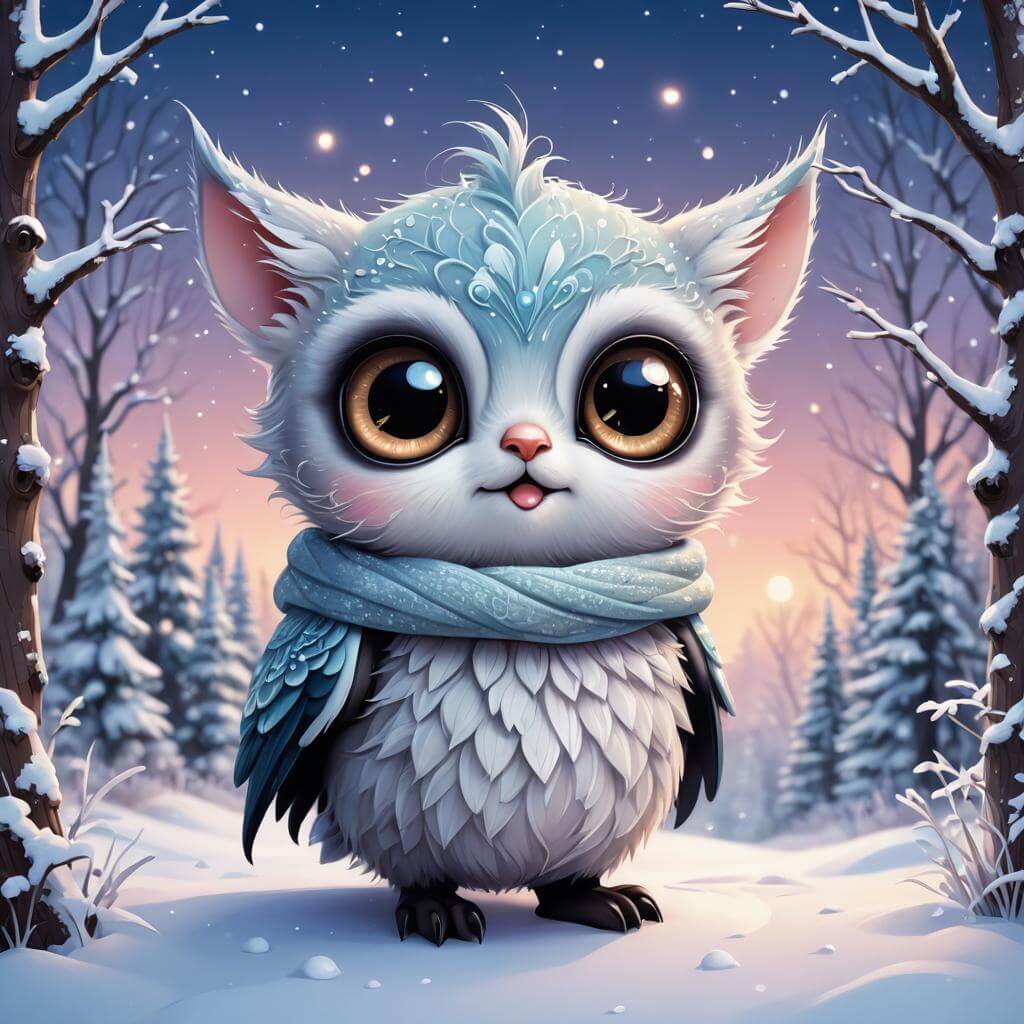 AI art mobile app cute pet - Sweet fox illustration by Sinaï