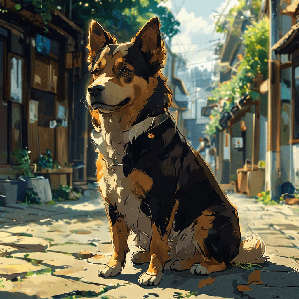 AI-generated cute fox art - Charming fox illustration created with Sinaï mobile app