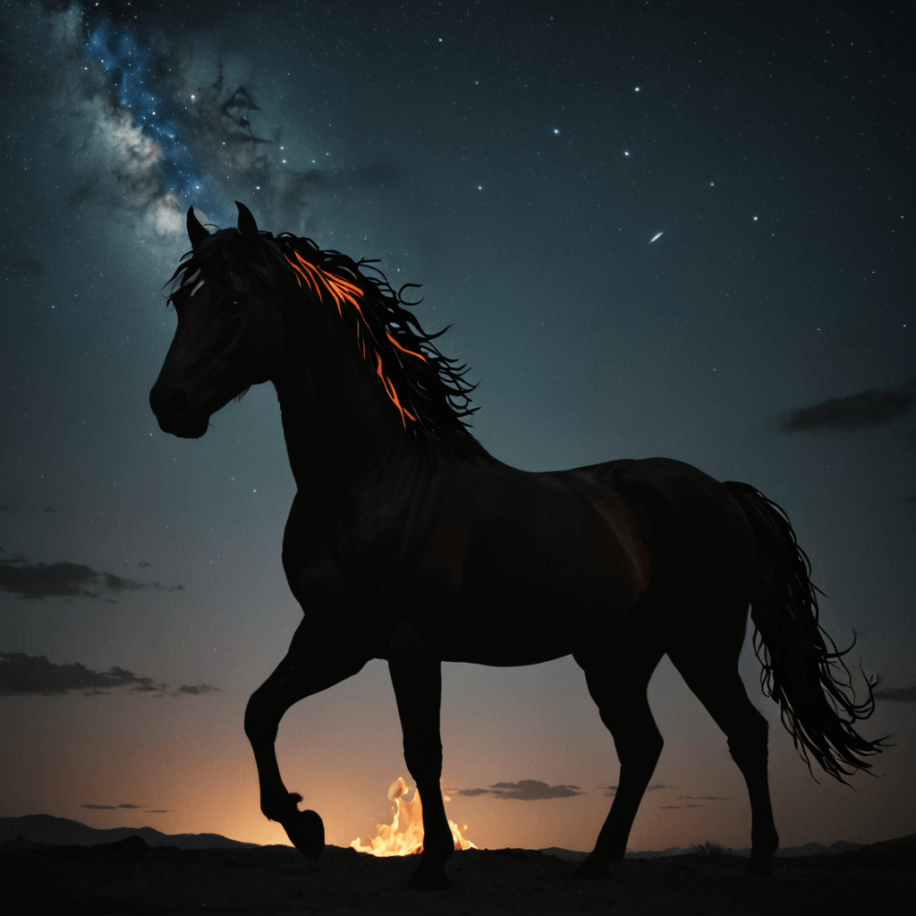 Custom AI horse illustration - Professional artwork by Sinaï app