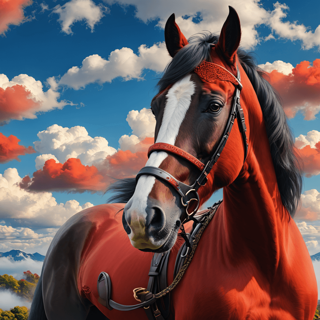 Custom AI horse art - Professional horse design created with Sinaï