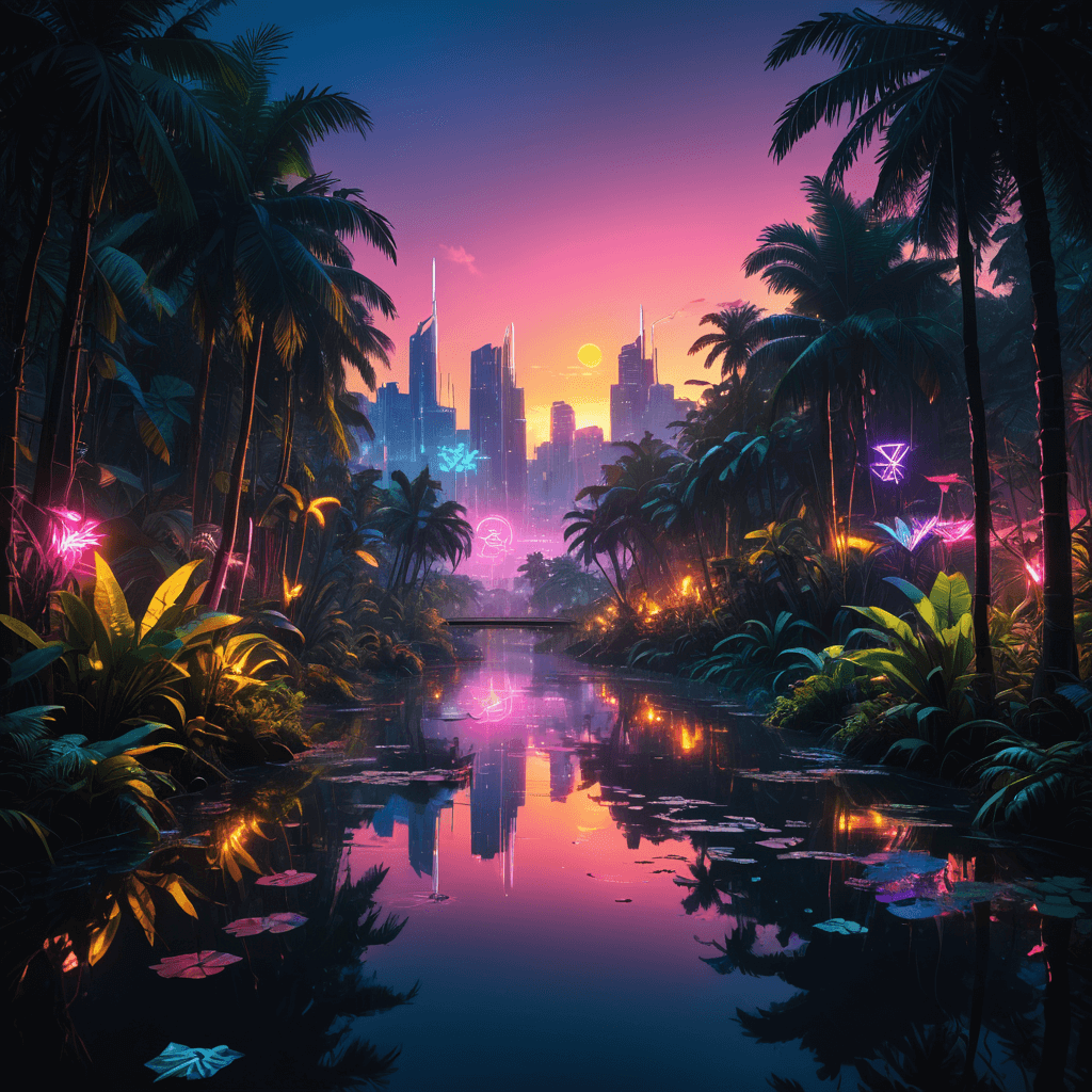 AI-generated coastal sunset - Beautiful beach scene created with Sinaï mobile app